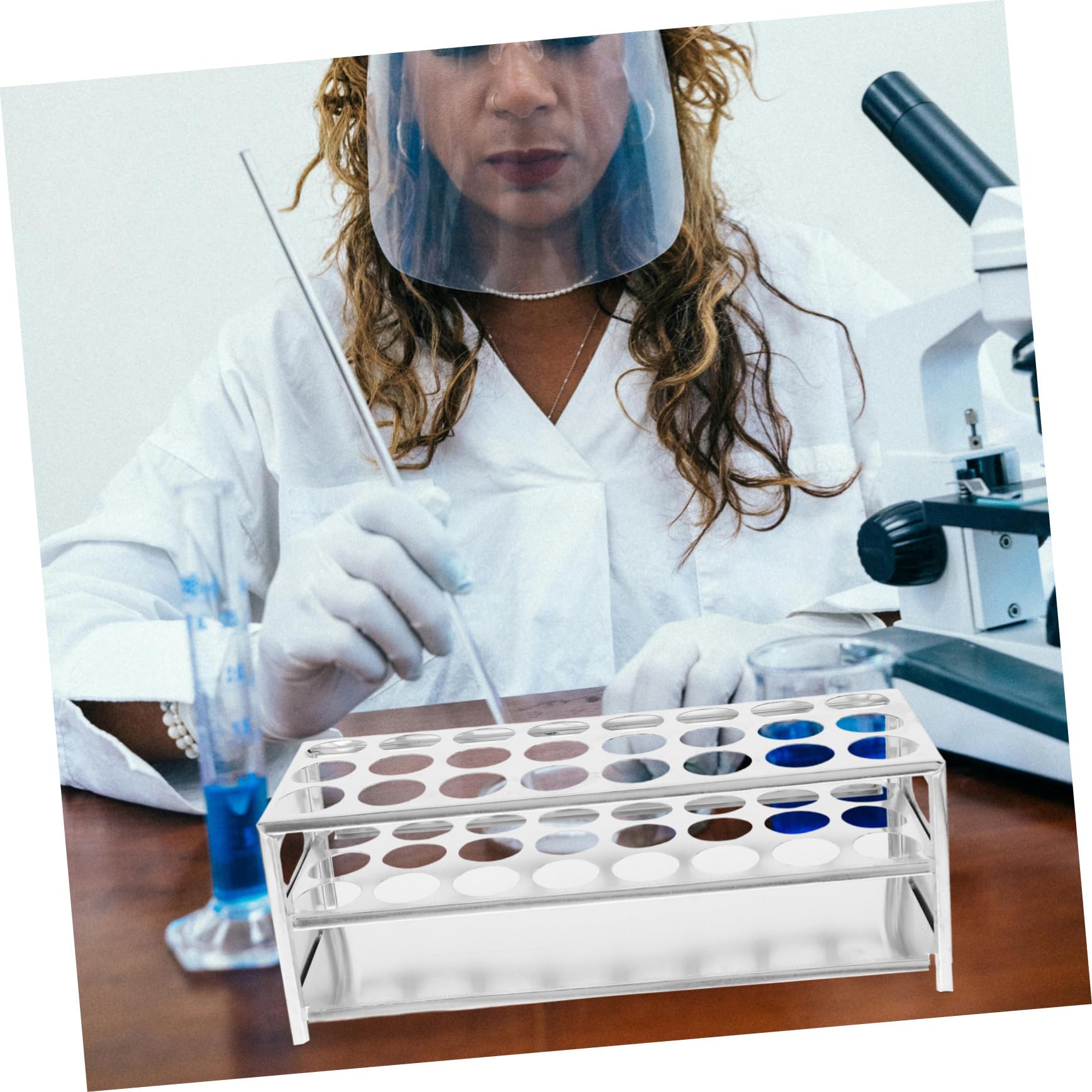 Gatuida 3stücke Laboratory Test Tube Reagenzglasständer Für Chemie Stabiler Organizer Für Röhren Für Labore Und Experimente Effiziente Aufbewahrung Und Sichere Nutzung