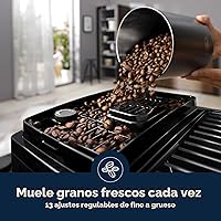 Vista 5 de De'Longhi Magnifica Start - Máquina automática de café expreso con espumador de leche automático y molinillo integrado, 5 recetas de un solo toque