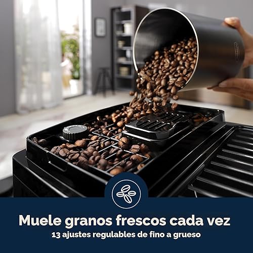 Miniatura 6 de De'Longhi Magnifica Start - Máquina de café espresso automática con espumador de leche manual y molinillo integrado, 3 recetas de un solo toque,