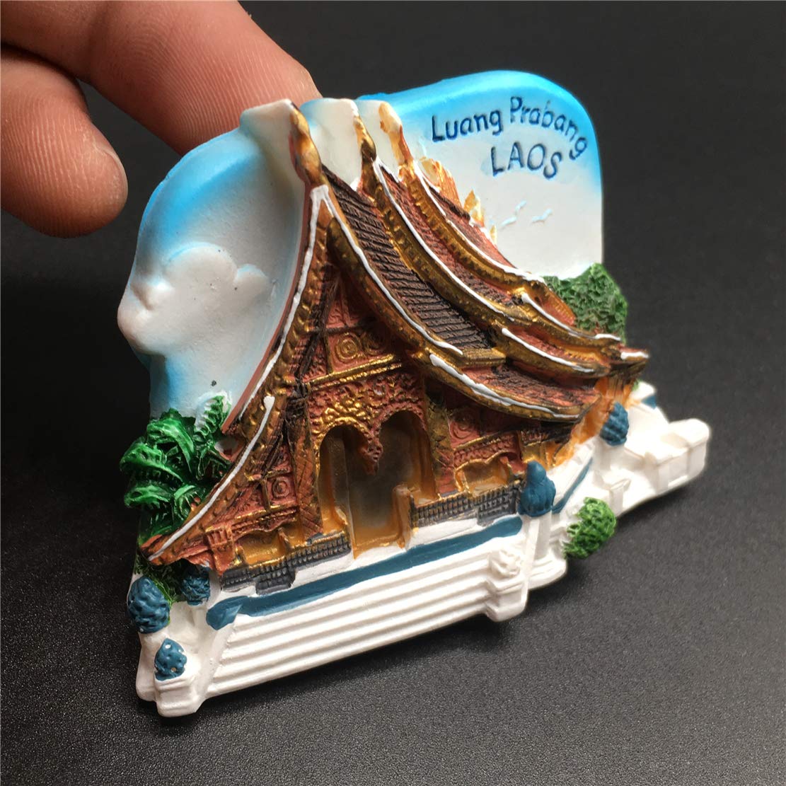 Magnete per frigorifero 3D VangVieng Laos Souvenir, decorazione per la casa e la cucina VangVieng Laos frigorifero magnete