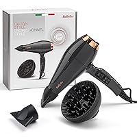 BaByliss Asciugacapelli MADE IN ITALY Air Pro, Motore AC Phon Capelli Professionale