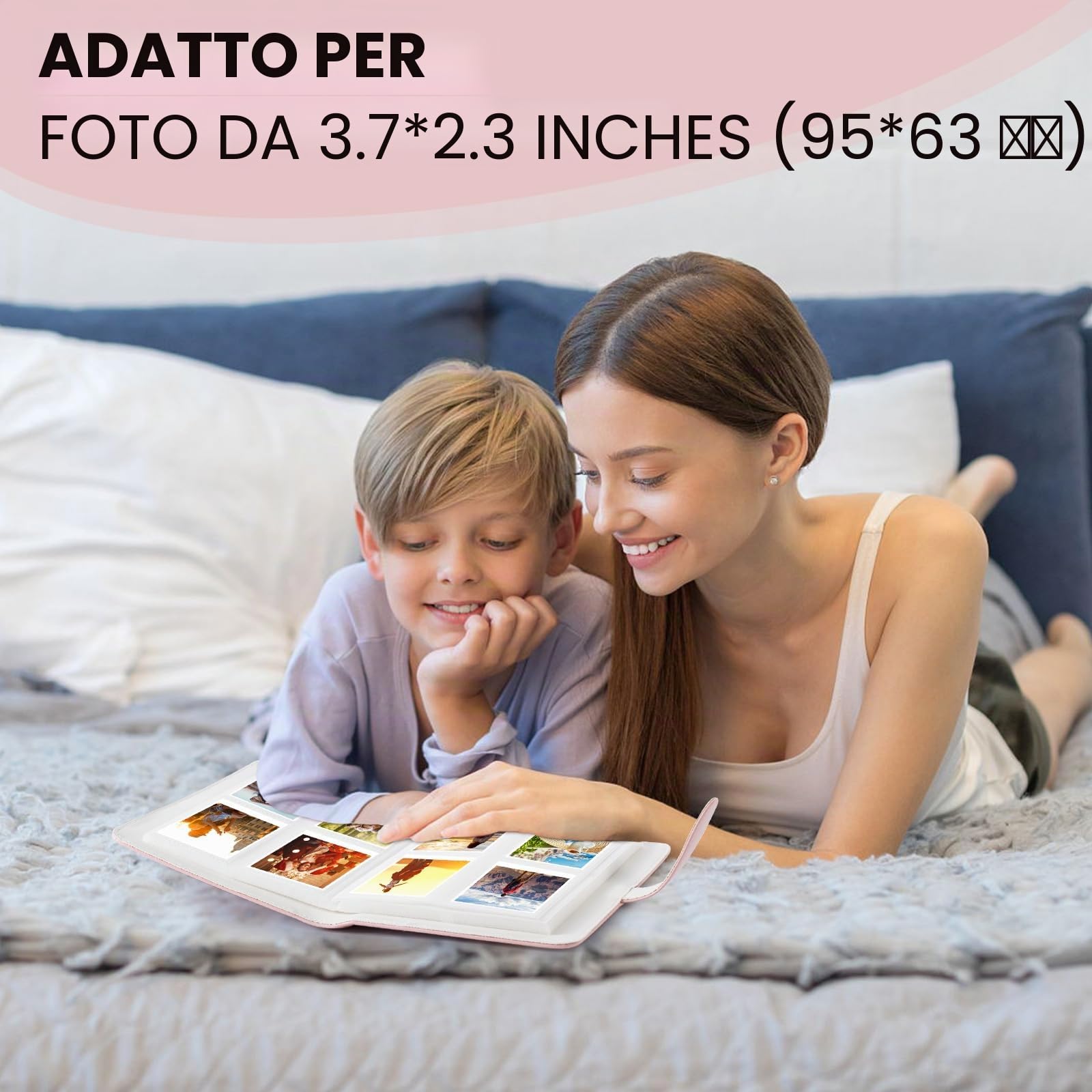 Album Fotografico 256 Tasche, Mini Album Fotografico per 3 Inch Film per Fujifilm Instax Mini 7s 8 8+ 9 11 25 26 50s 70 90 Film, per Papier Photo Polaroid Zink, per Appareil photo instantané Kodak