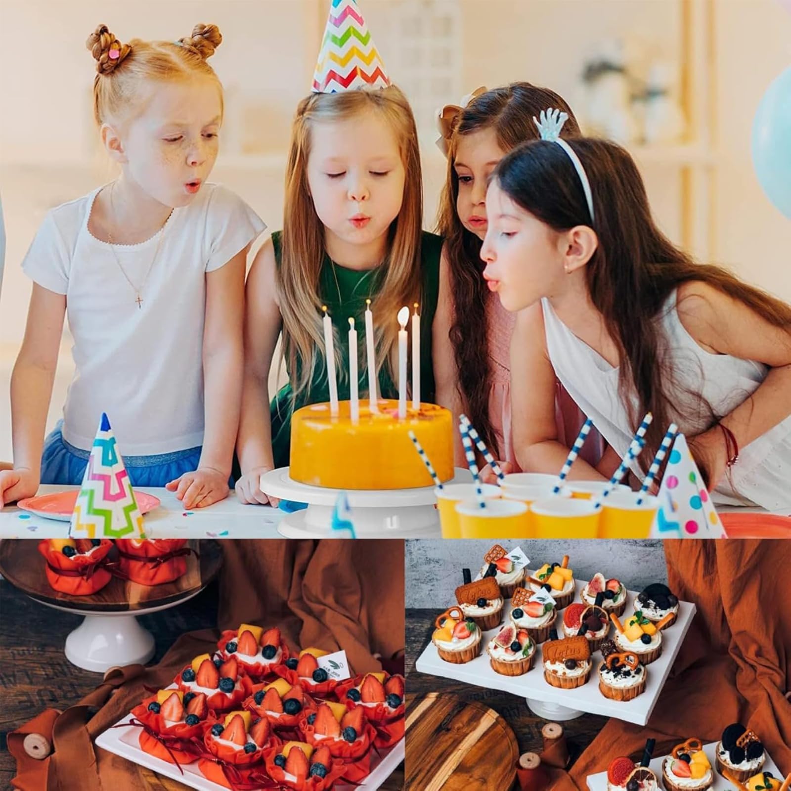 Amazon｜Diggly ケーキ回転台 360°回転 ケーキ装飾台 ケーキ作り用