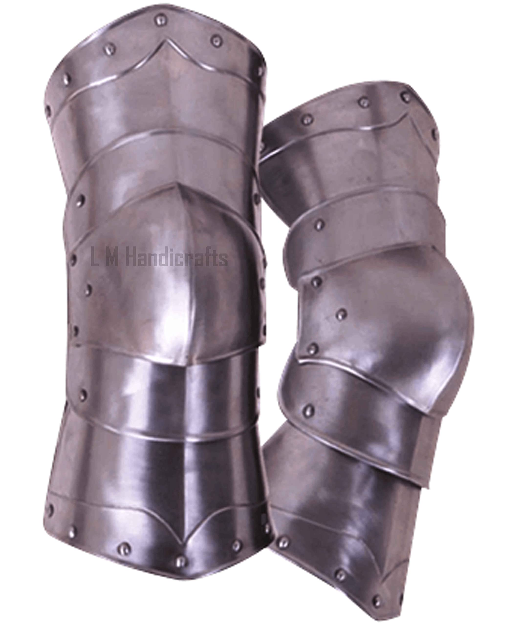 Buy 16 Gauge (1.5 mm) Avenger Medieval Leg Plate Armor Spartan Roman