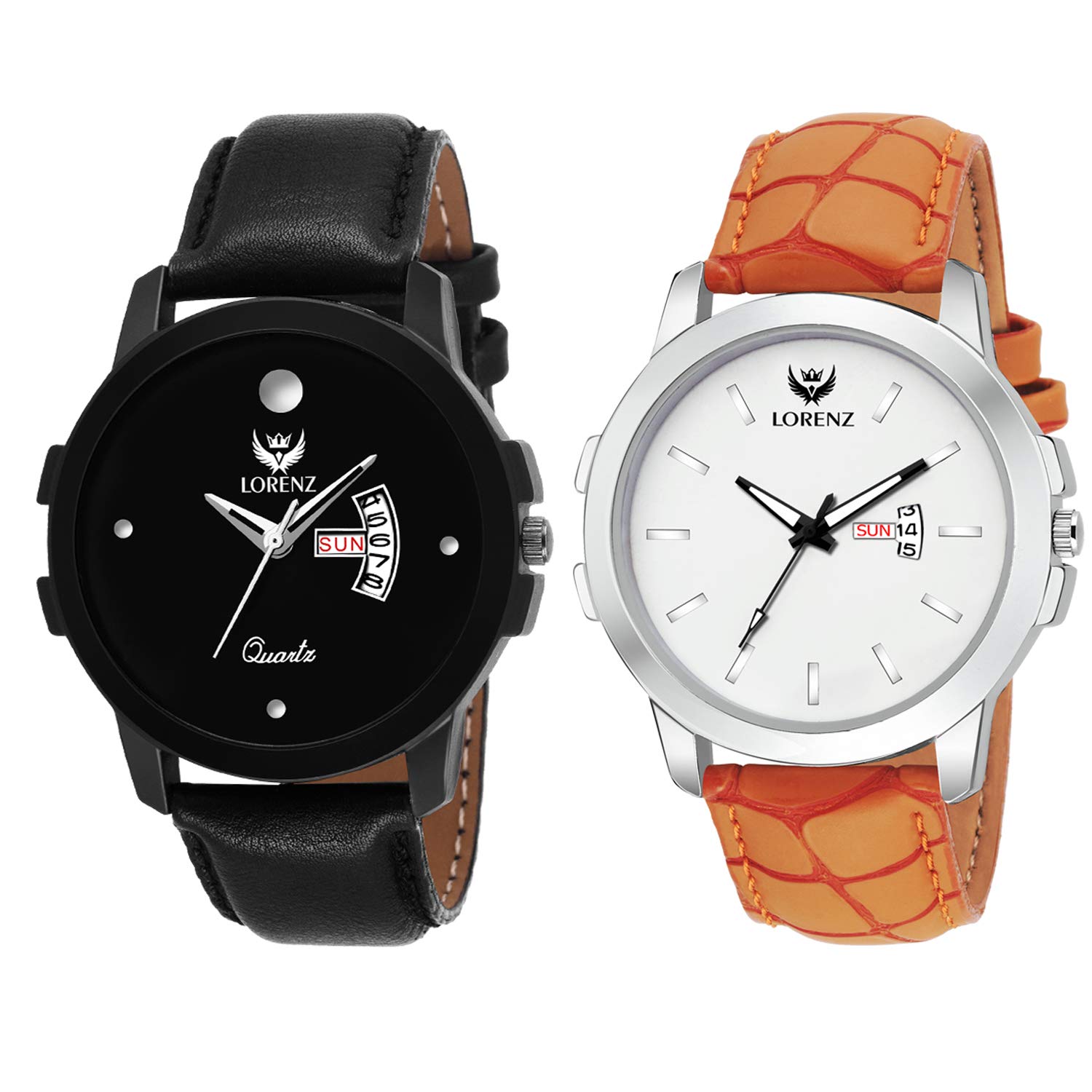 LORENZ MK-05W07W Combo of 2 Day & Date Watches for Men (B07LCPSVDW) Amazon Price History, Amazon Price Tracker