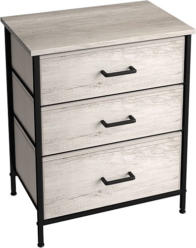 Vista 65 de Sorbus Cómoda de mesita de noche con 2 cajones de madera sintética, mesita de noche con almacenamiento para dormitorio, sala de estar, armario