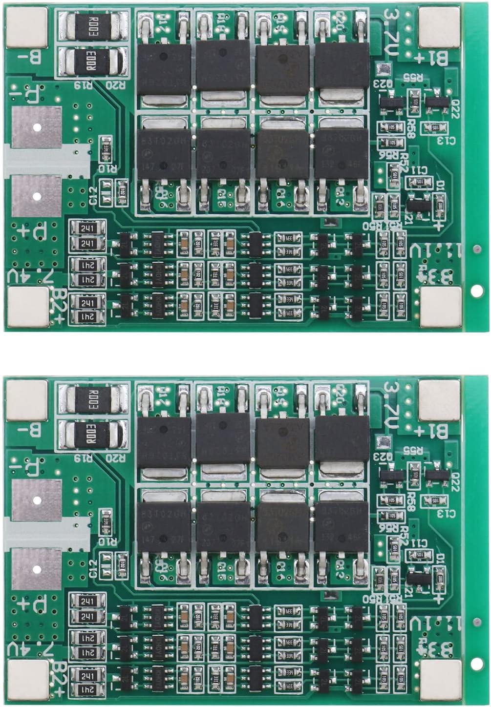 Electrobot 3S 12.6V 40A Lithium Battery Protection Board BMS for 18650 Battery Pack 11.1V 12.6V with Overcharge, Overdischarge, Overcurrent and Short Circuit Protection (Pack of 2 Units)