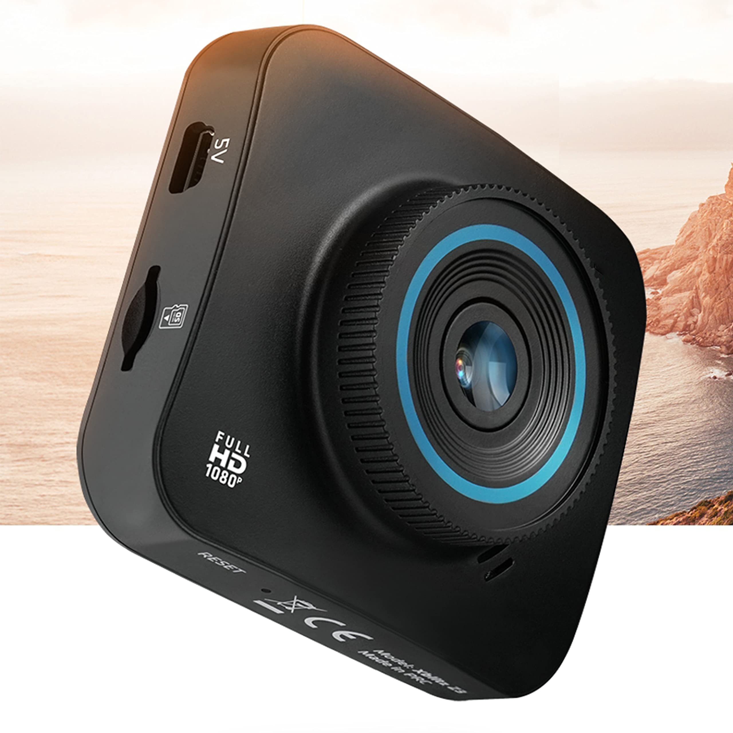 Simpletek – Dash Cam Videocamera da Auto DVR con Schermo Full HD 1080p