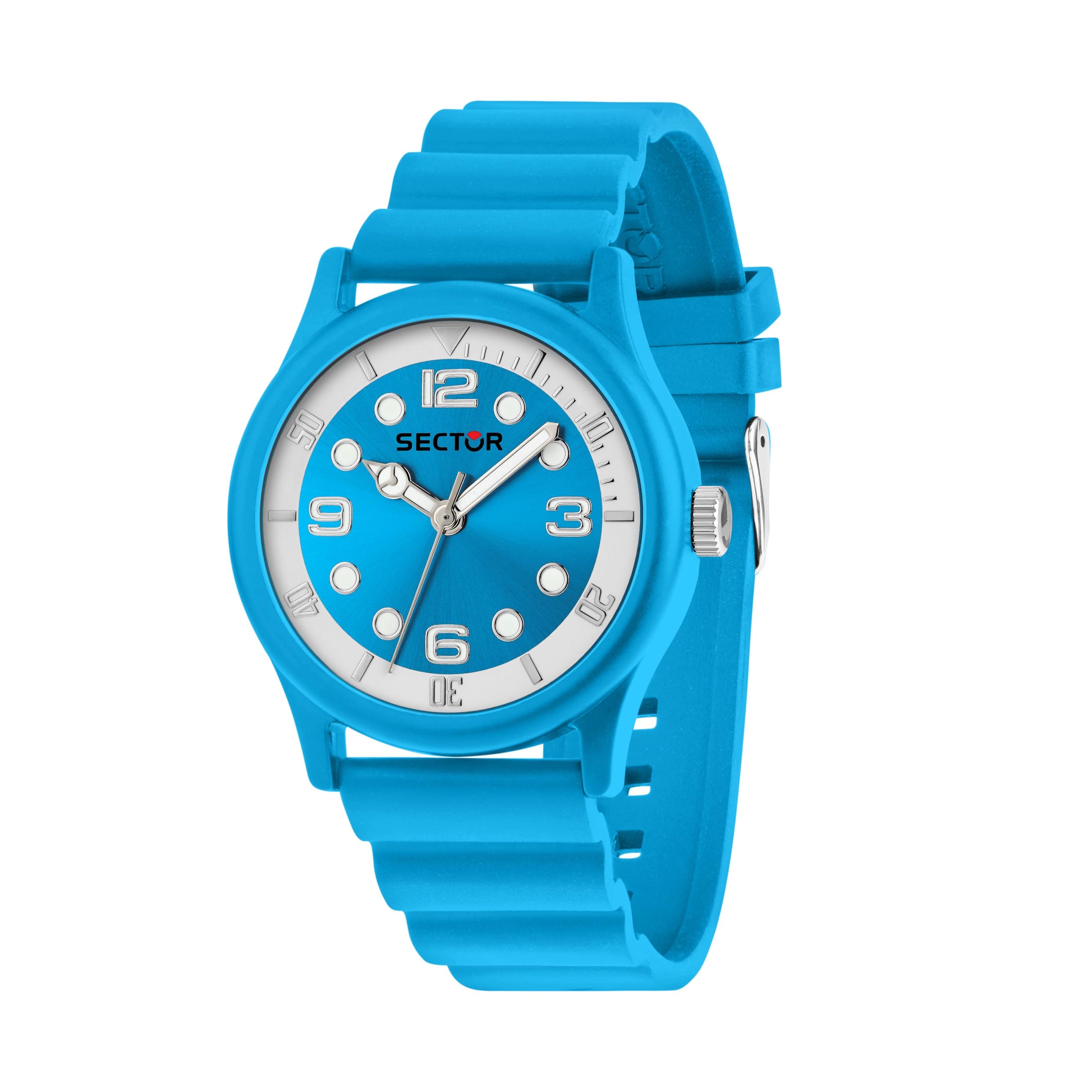 Sector No Limits Orologio Uomo, Solo tempo, Analogico, 41 mm, Collezione H2O, Silicone | Acciaio, Materiale Sintetico, Cassa 41mm, Forma Rotonda