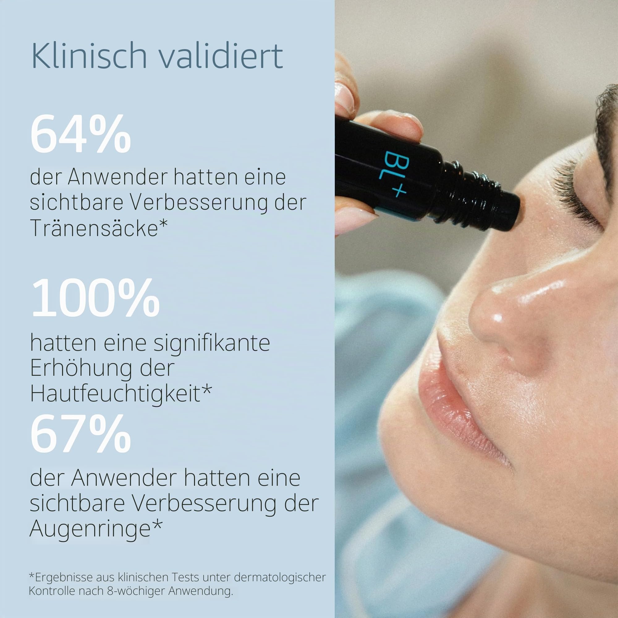 Blue Lagoon - BL+ The Eye Serum festigende tägliche Faltenbehandlung | Nachhaltige, bioaktive Luxushautpflege (10 ml)