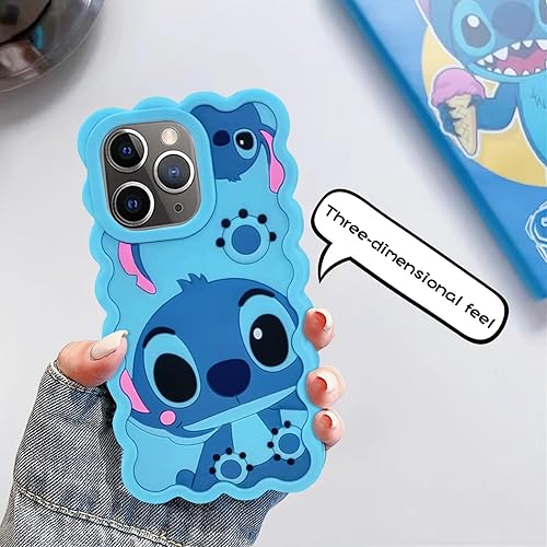 Miniatura 5 de Fundas para iPhone 11 Pro Max, linda caricatura 3D de silicona suave personaje animal a prueba de golpes protector de niños niños regalos cubierta