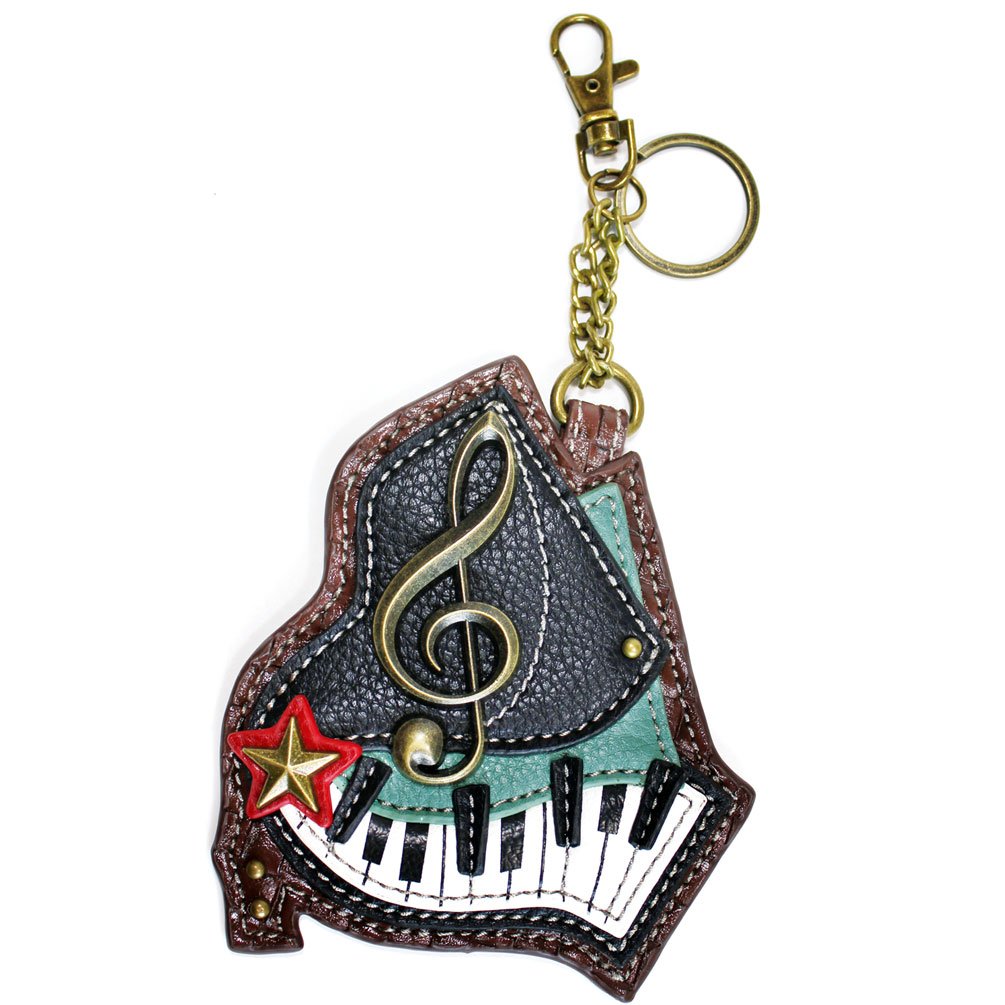 CHALA Arts Collection Women's Decorative Key Fob/Coin Purse Accessory - Piano
