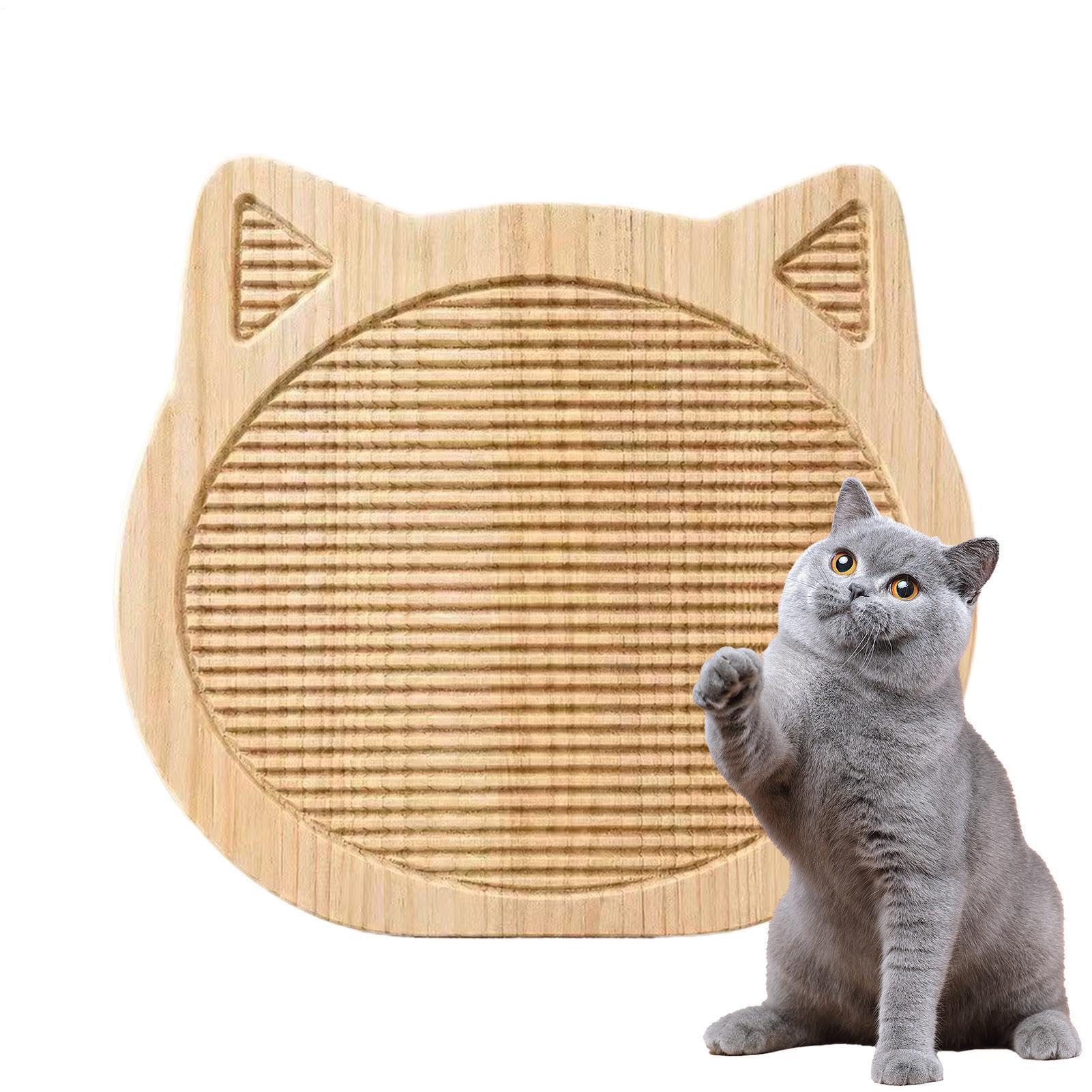 Griffoir pour chat arbre en bois chaton intérieur salon et bureau