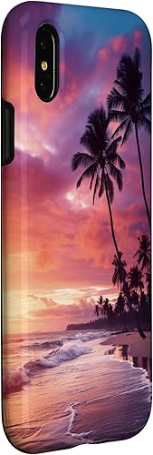 Miniatura 9 de Funda para iPhone 11 Pro Max Purple Sunset Beach Palm Trees Tropical Ombre Sky Paradise