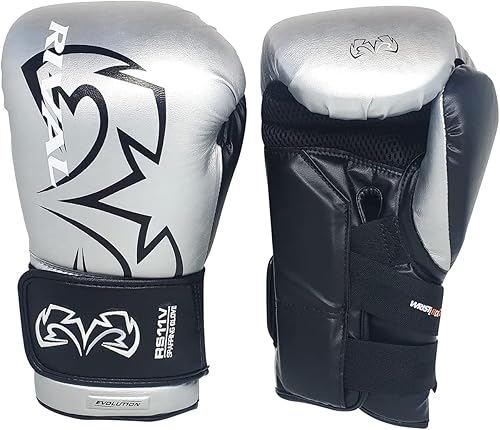 Miniatura 10 de RIVAL Boxing RS11V Evolution Sparring - Guantes de boxeo, acolchado extra grueso de 2 pulgadas, sistema de bloqueo de muñeca con correa en V,