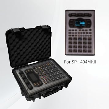 Audio Samplers Hard Case for Roland SP-404MKII/ SP-404A/ SP-404SX/ SP-404 Hard Shell Carrying Storage Case Equipped with Comfort Handle with Customizable Foam