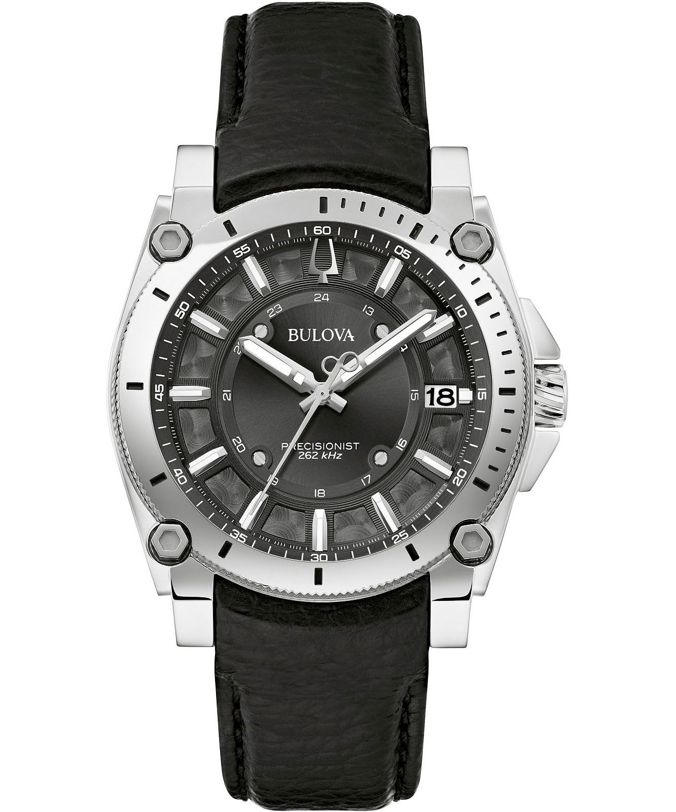 Bulova Orologio Analogico al Quarzo da Uomo con Cinturino in Pelle