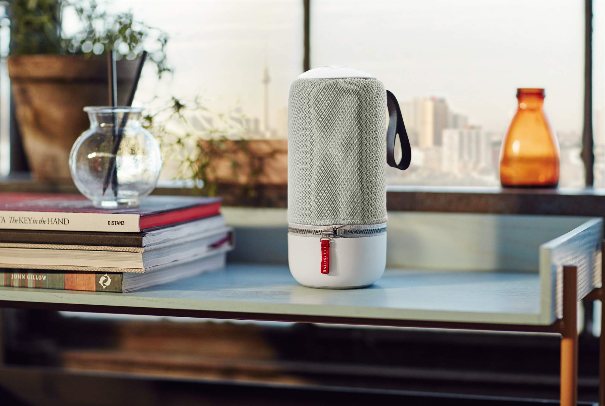 Libratone ZIPP MINI Altoparlante Wireless (360 ° Suono, WiFi, Bluetooth, MultiRoom, Airplay 2, Spotify Connect, 10 ore Batteria Ricaricabile)- Cloudy Grey