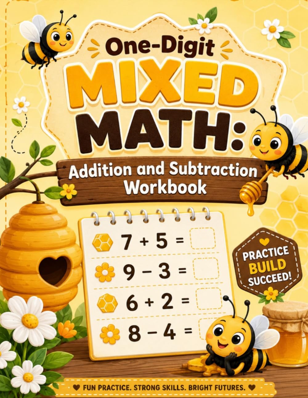One‑Digit Mixed Math: Addition and Subtraction Workbook: Clear Practice with Simple Horizontal Problems (MIXED PRACTICE (ADDITION + SUBTRACTION) SERIES DESCRIPTION)