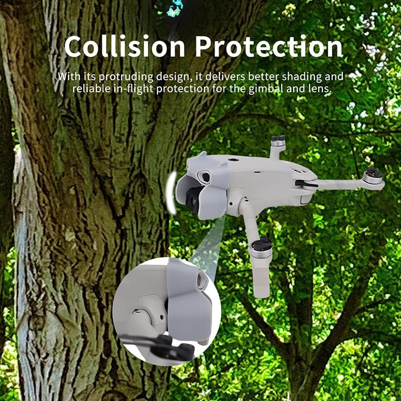 Gimbal Lens Hood Compatible with Lito1X1 Handheld Gimbal Camera, Anti Collision Protective Cover, Light Blocking Lens Protector for Outdoor Vlog Shooting (Black)