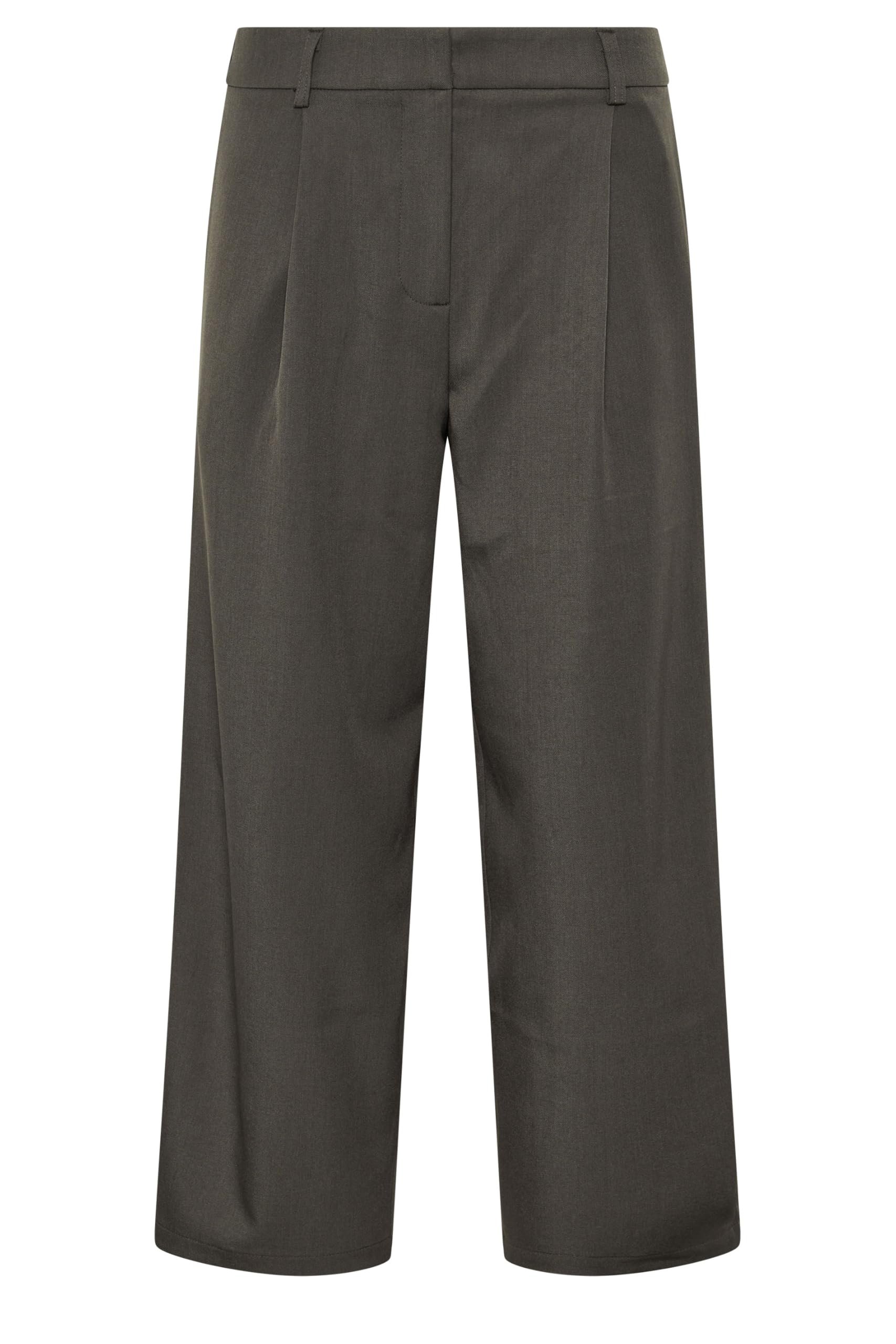 Pixiegirl Women's Grey Petite Dark Barrel Leg Trousers Size Petite > 6