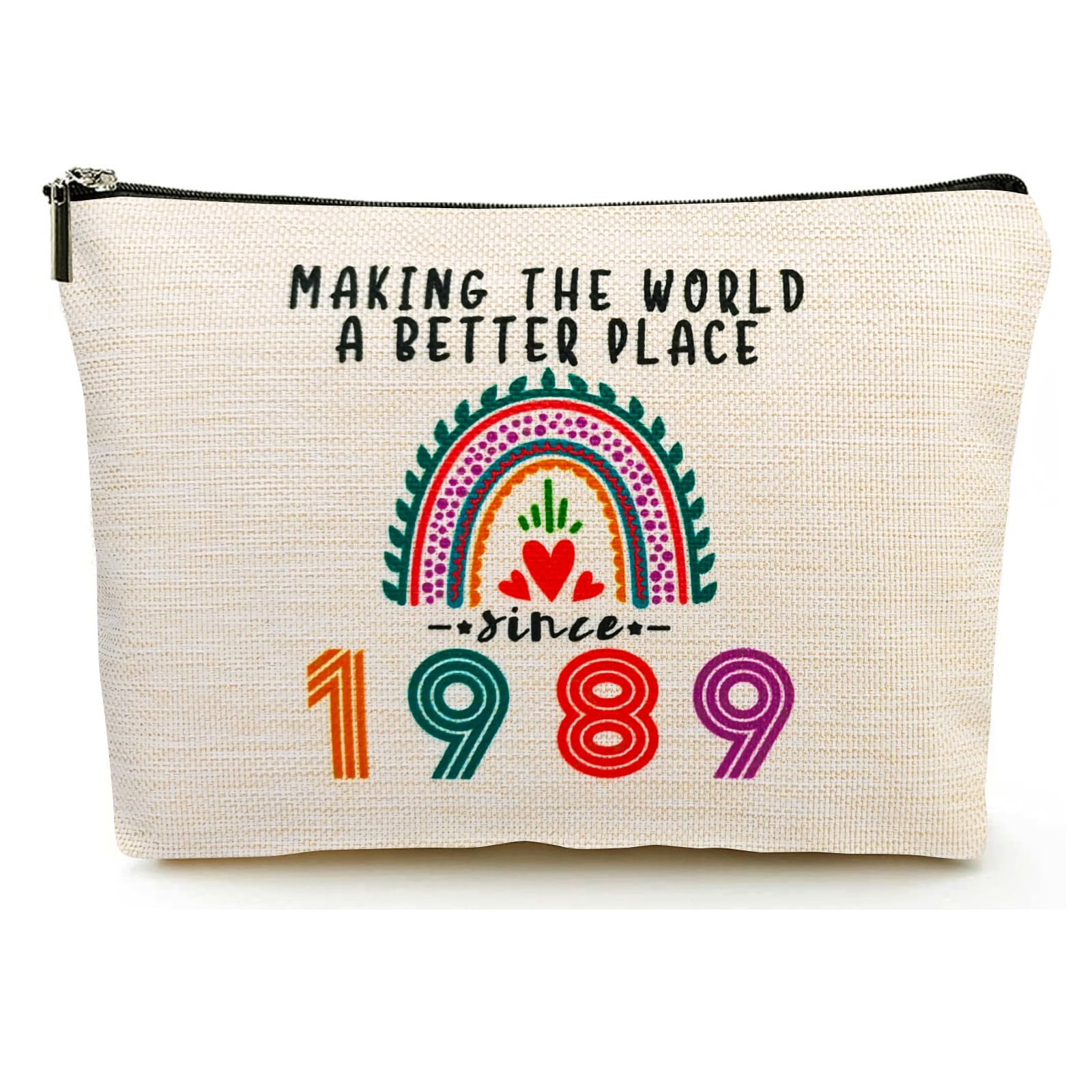 Suemetic 37th Birthday Gifts Women Makeup Bag, Happy 37th Birthday Decorations Woman, Best 37 Year Old Gifts Ideas for Her, Mom, Wife, Sister, Mothers