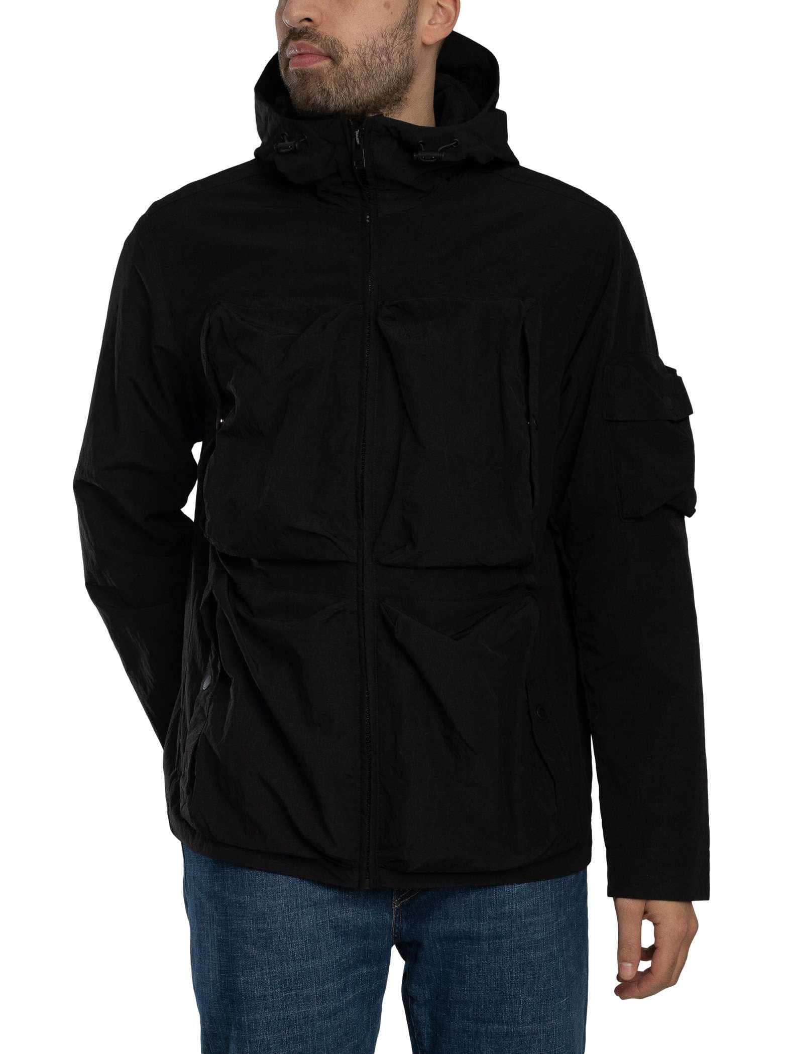 Lyle & Scott Men's Lightweight Ripstop Windcheater Jacket, Jet Black