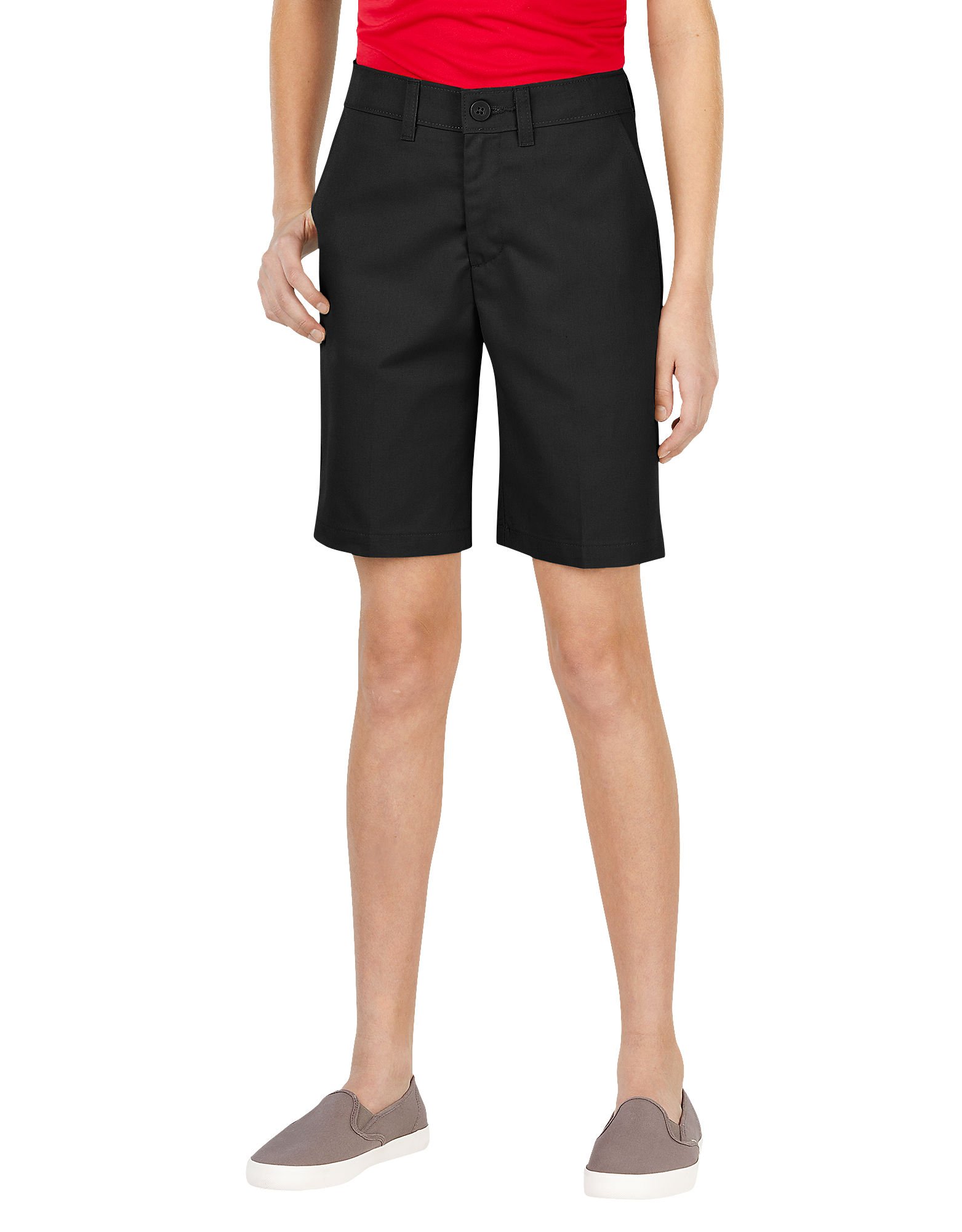 Dickies Pantalones Cortos para niña Flex Waist Slim Fit Flat Front