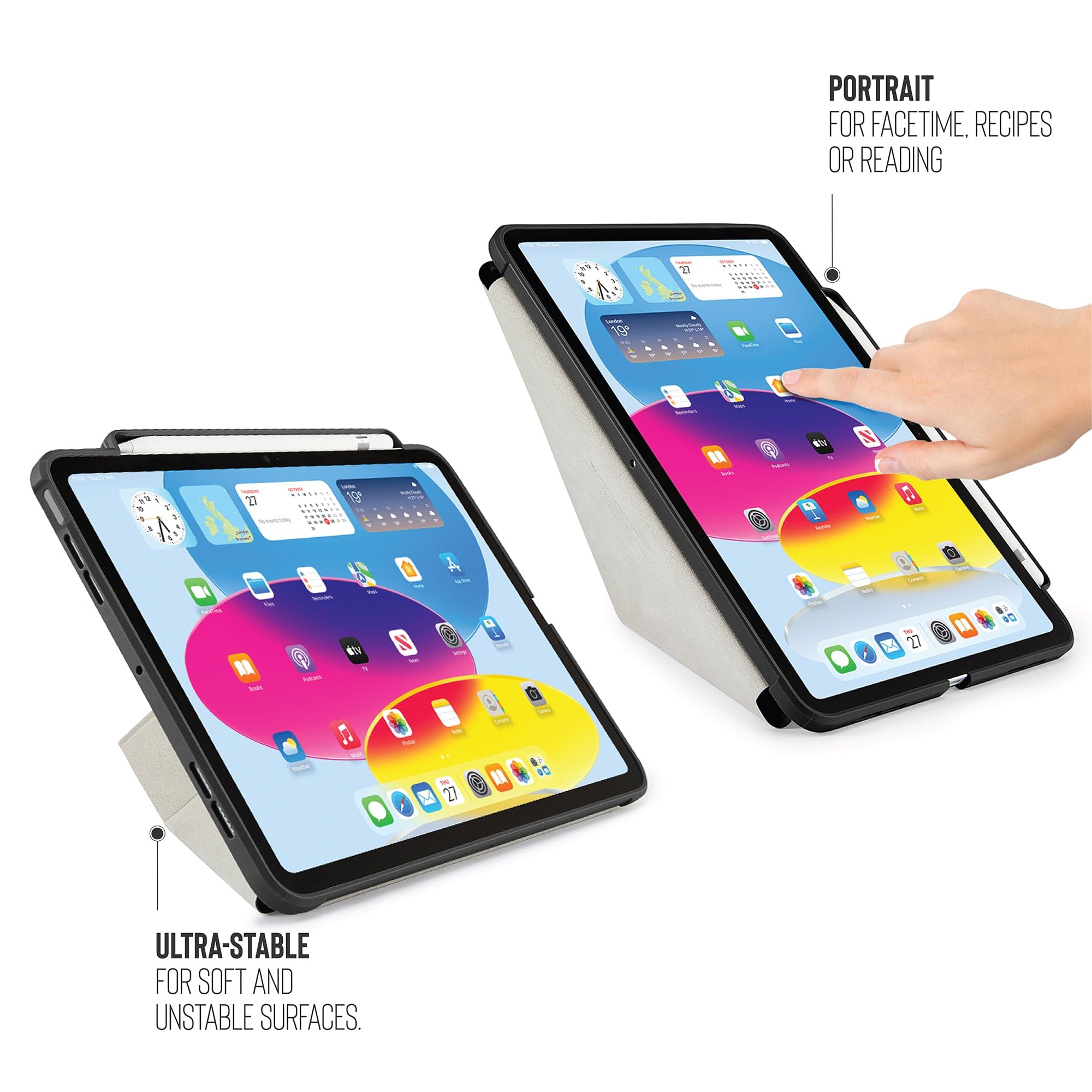 Pipetto P053-49-V Custodia Per Tablet 27,7 Cm (10.9") Custodia Flip A Libro Nero