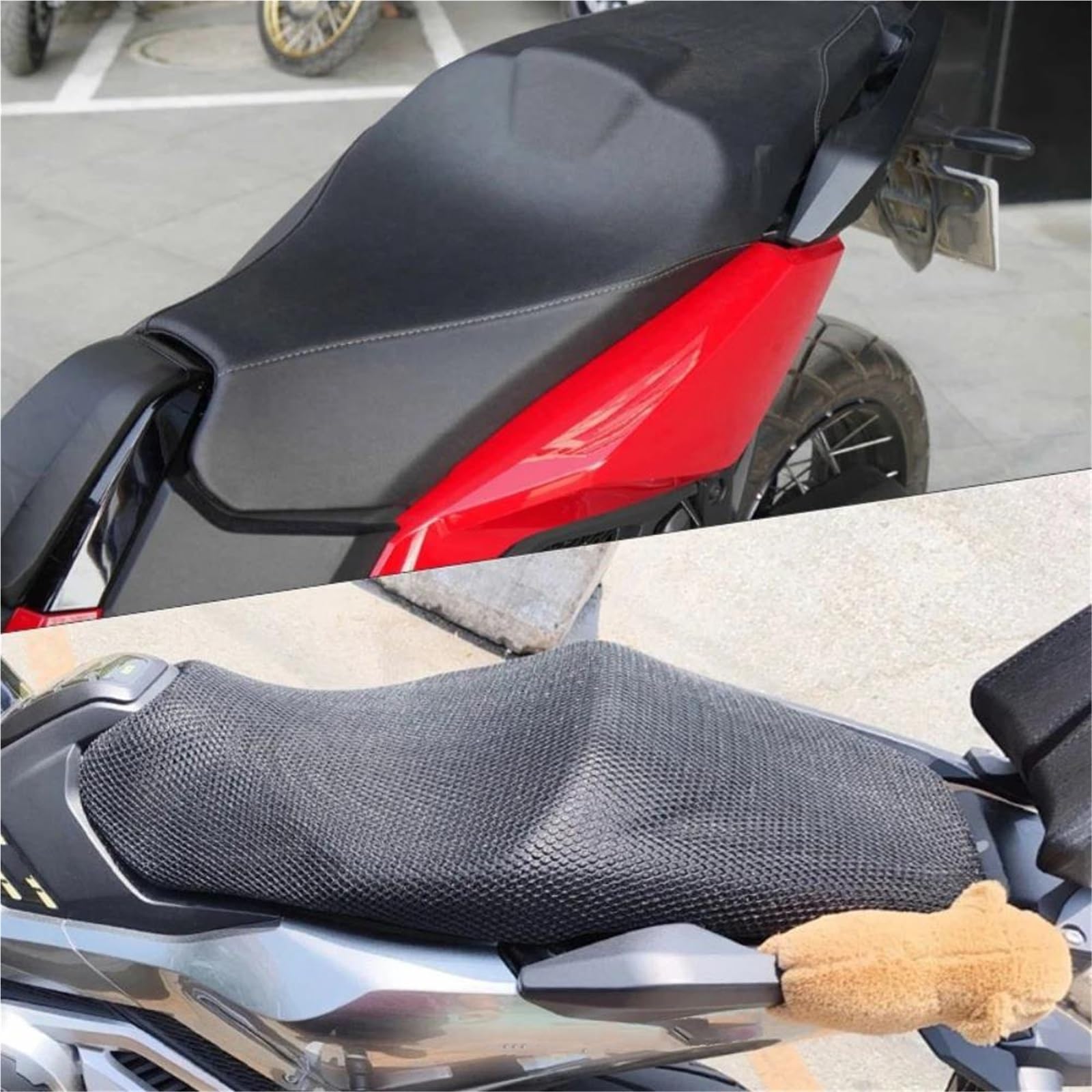 Generico Coprisedile Per Moto Per Honda X-ADV 750 XADV750 NSS750 Per Forza | Cuscino da sella traspirante e termoisolante