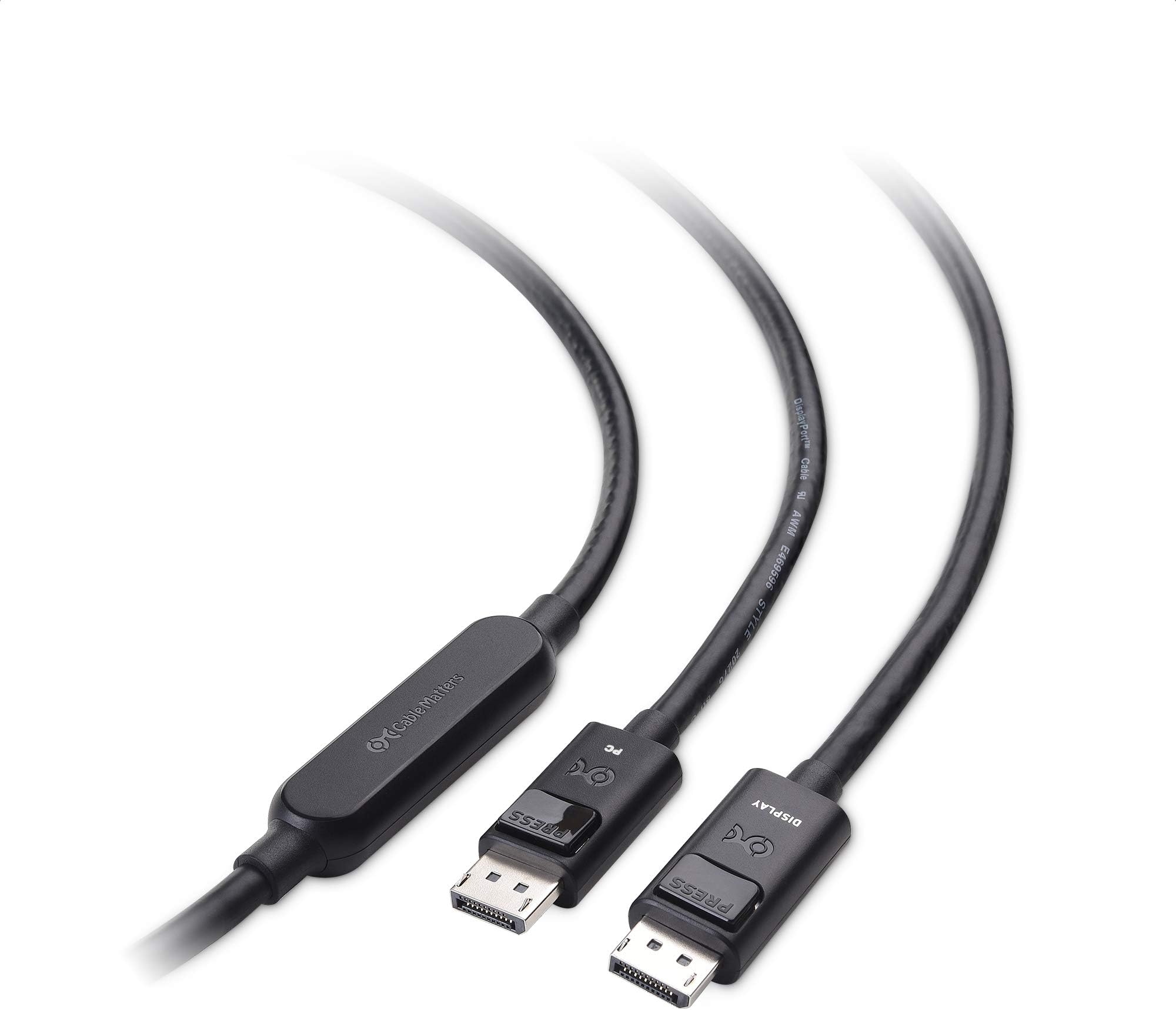 Cable Matters Unidirectional Active DisplayPort 1.4 Cable 33ft (DisplayPort Cable 1.4) Support 8K 60Hz, 4K 144Hz and HDR for Gaming Monitor, PC, RTX 3080/3090, RX 6800/6900 and More