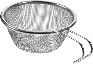 BESPORTBLE Colher De Malha Syrah Utensílios De Cozinha Para Acampamento Talheres Pretos Talheres Ao Ar Livre Em Aço Inoxidável Leve Tigela De Prata Talheres De Aço Inoxidável