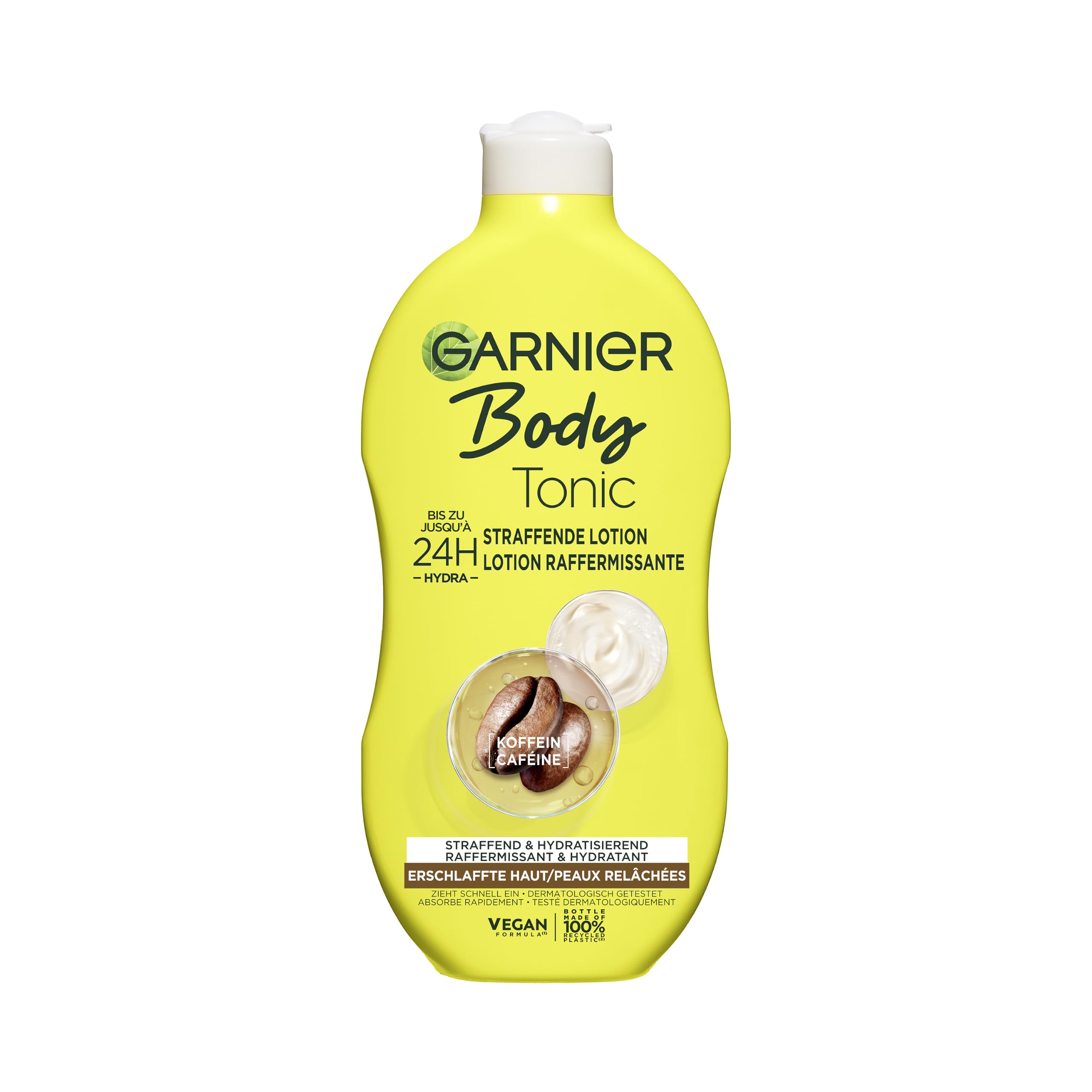 Garnier straffende Feuchtigkeits-Lotion, bis zu 24h Feuchtigkeit, strafft, Garnier Body Tonic, 400 ml