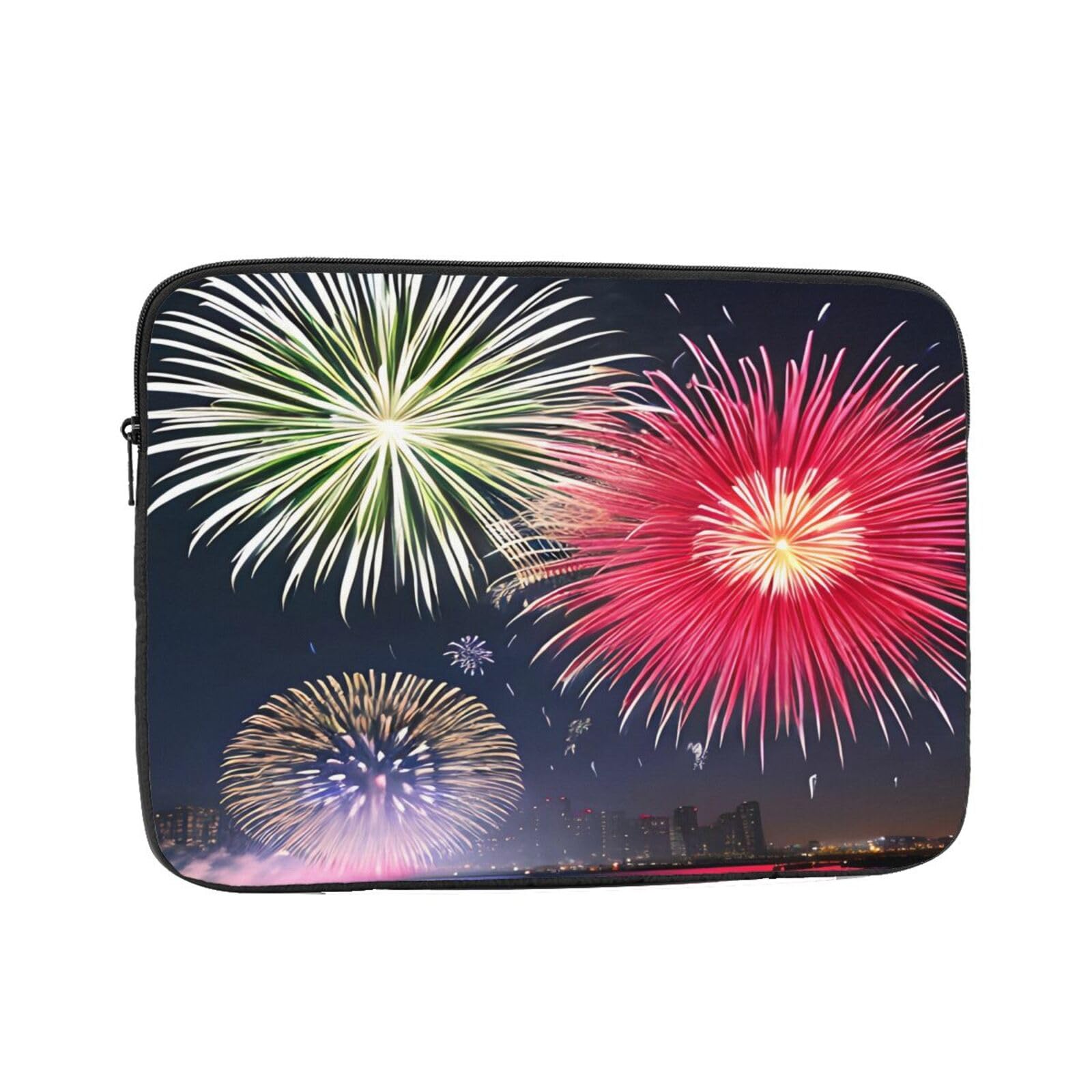 EkcoSLaptop Case 12 Inch Laptop Sleeve Shockproof Protective Notebook Case with Zipper Briefcase Carrying Splendid Fireworks