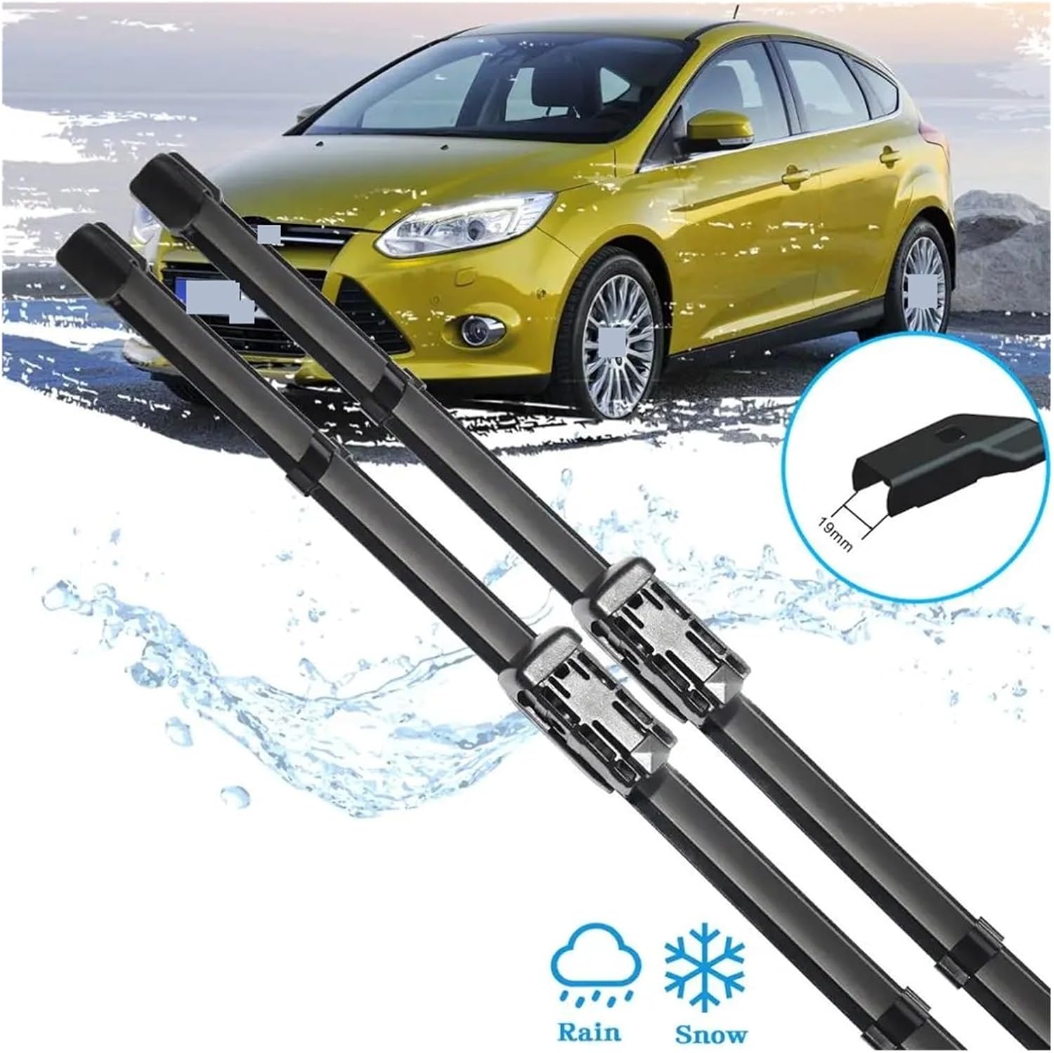 フォード フロントガラスワイパーブレード フォーカス 3 MK3 2012 2013 2014 2015 2016 2017  フロントガラスワイパーブレード 28''+28'' セアト · レオン MK3 5F 5F8 2012-2020 2013 2014 2015  2016 2017 2018 ワイパーフロントワイパーブレードフロントガラスフロント ... と互換性があるフォード フォーカス 3 2012~2017 MK3 対応 カーワイパーブレード フロントウィンドウ フロントガラス