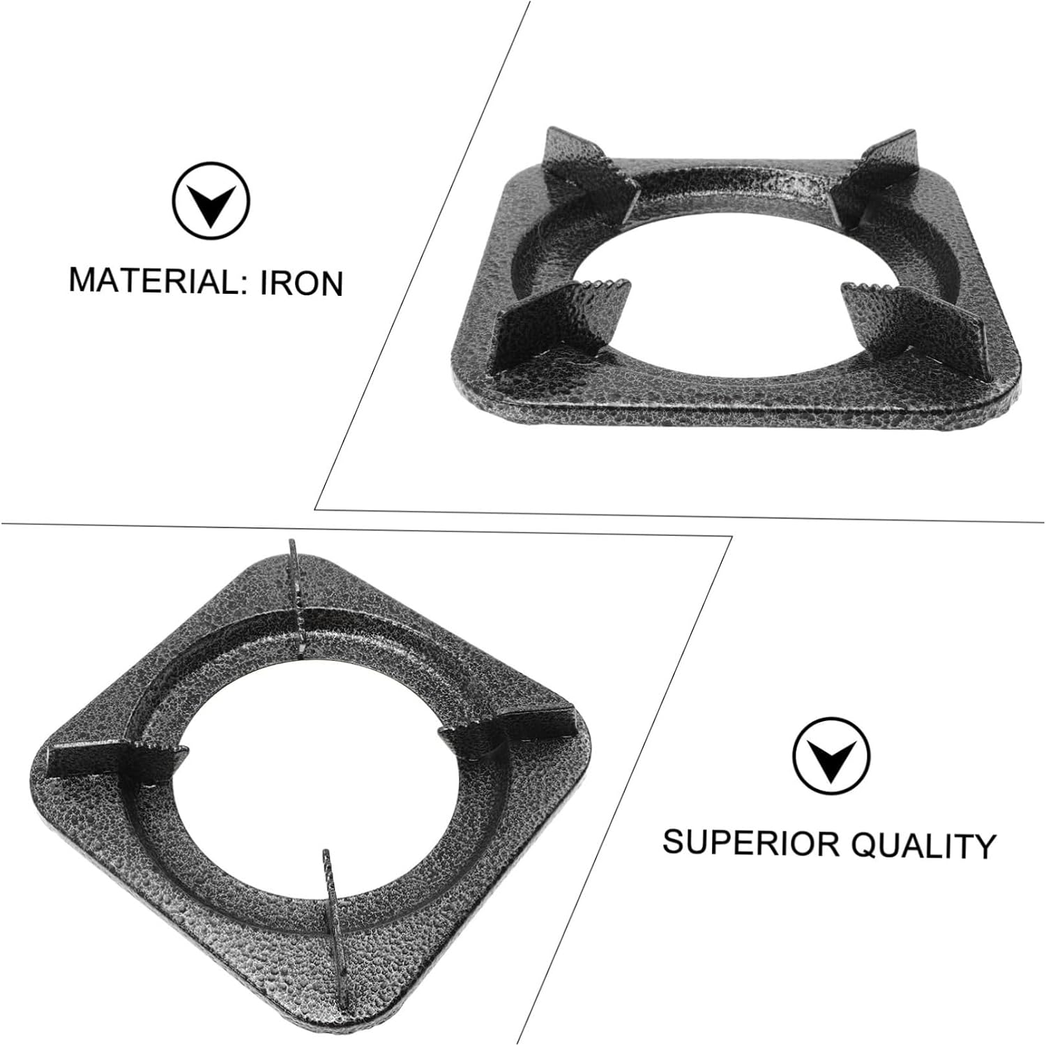 Non-slip Stove Rack Accessory Cast Wok Ring Gas Stove Burner Grate Support