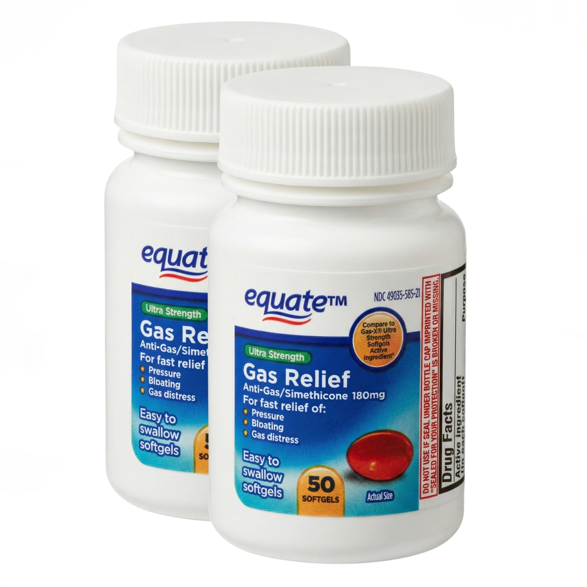 Generic Cápsulas de Simeticona para Alívio de Gases 180 mg – 50 Doses ...