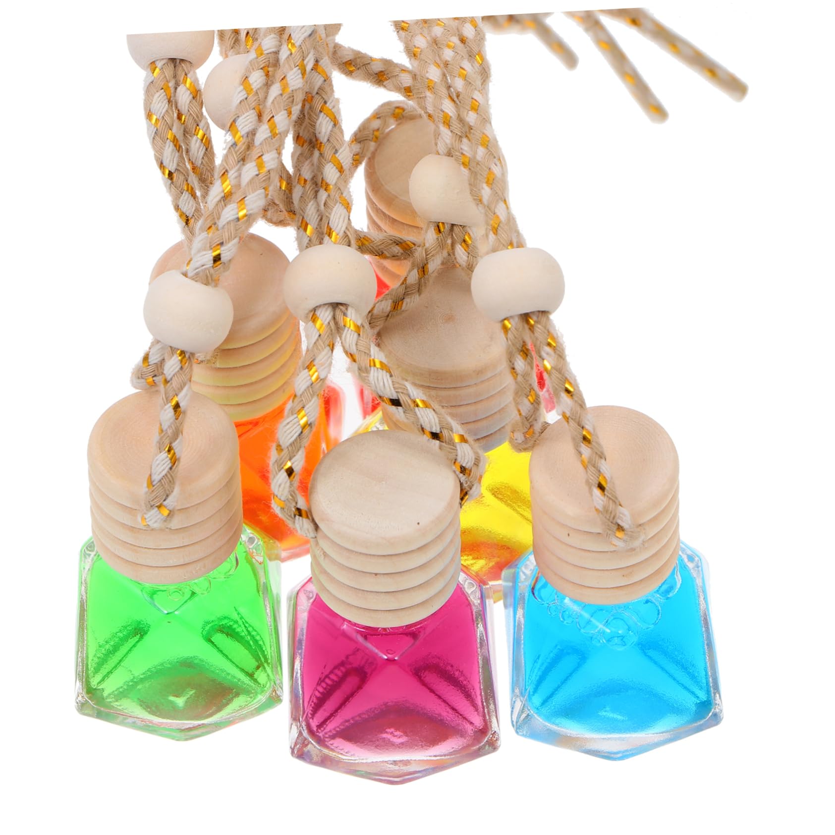 ULTECHNOVO 12 Piezas botella de perfume del coche Perfume para coche Botella de perfume para automóvil colgante de botellas de coche botella de aceite esencial colgante difusor de perfume