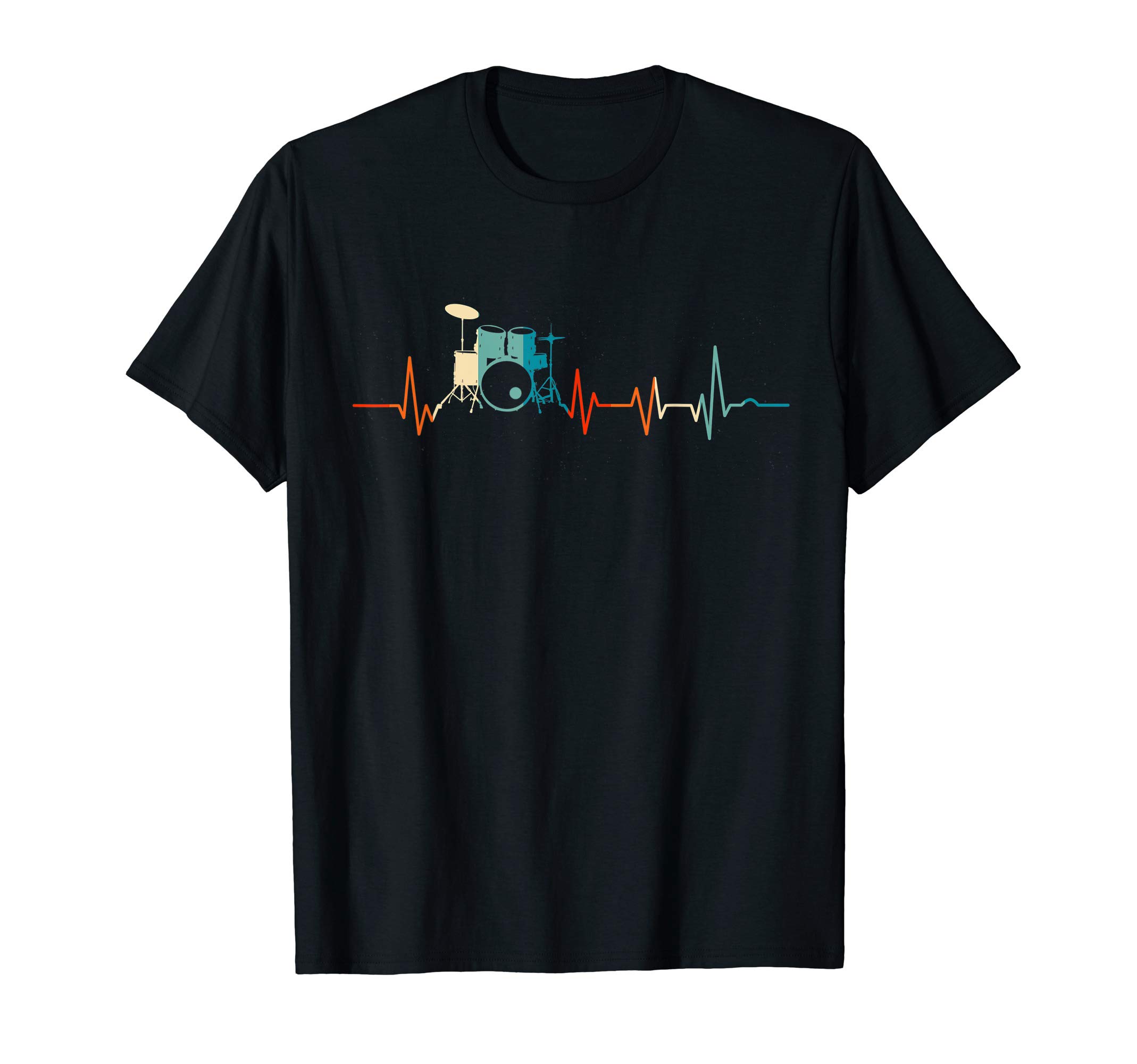 Heartbeat Drum Kit Drummer Music Drummer Gift T-Shirt