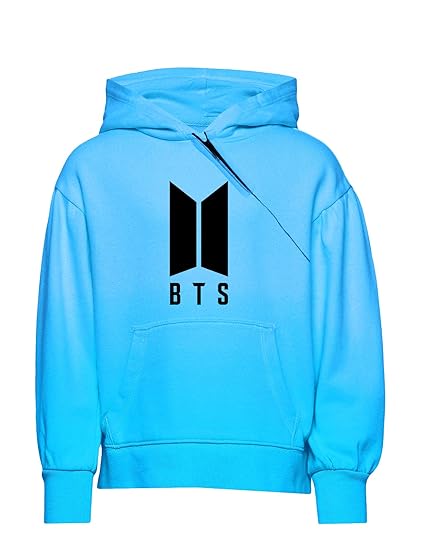 More & More Unisex-Child Cotton Hooded Neck BTS Printed Hoodie