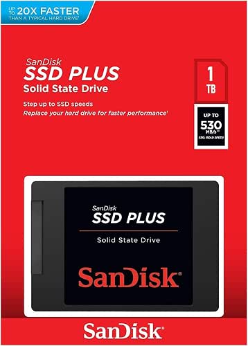SanDisk SSD PLUS 1TB Internal SSD - SATA III 6