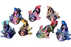 Mystery Articulating Axolotl Fidget Toys (Pack of 2) - High Detail 3D...