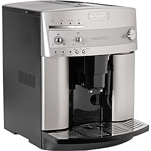 DeLonghi De'Longhi Magnifica Esam 3200 S, 1450 W, 2 Cups, 0 Decibeles, Acero Inoxidable, Plateado