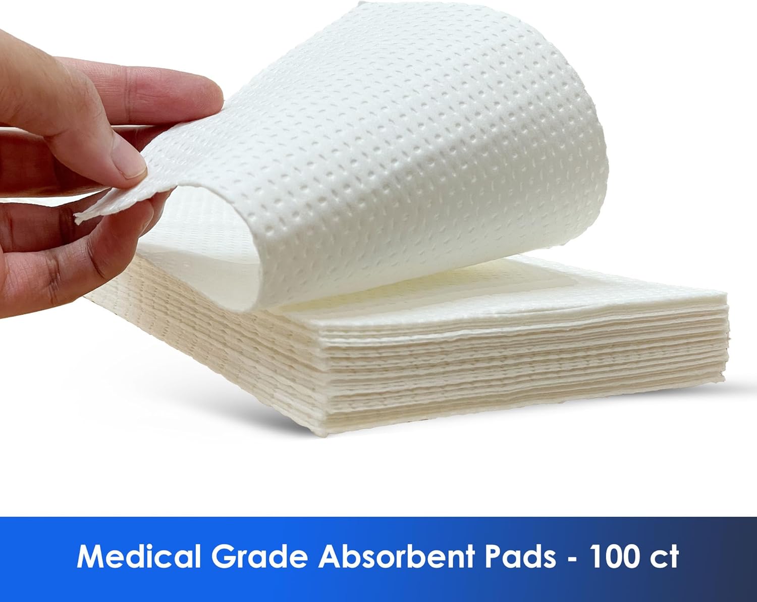 HygiCare 100 Count Super Absorbent Commode Pads for Bedside Commode Chairs, Bed Pans, and Portable Toilets, Fits Commode Liners and Bedpan Liners, for Adults, Seniors, Medical Care, and Camping