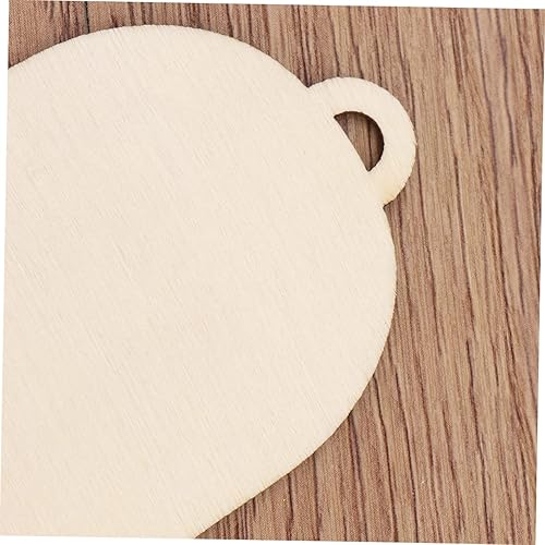 Miniatura 6 de 20 adornos de campana de árbol de Navidad, formas de madera para manualidades, adornos colgantes de madera, adornos colgantes de madera, adornos de