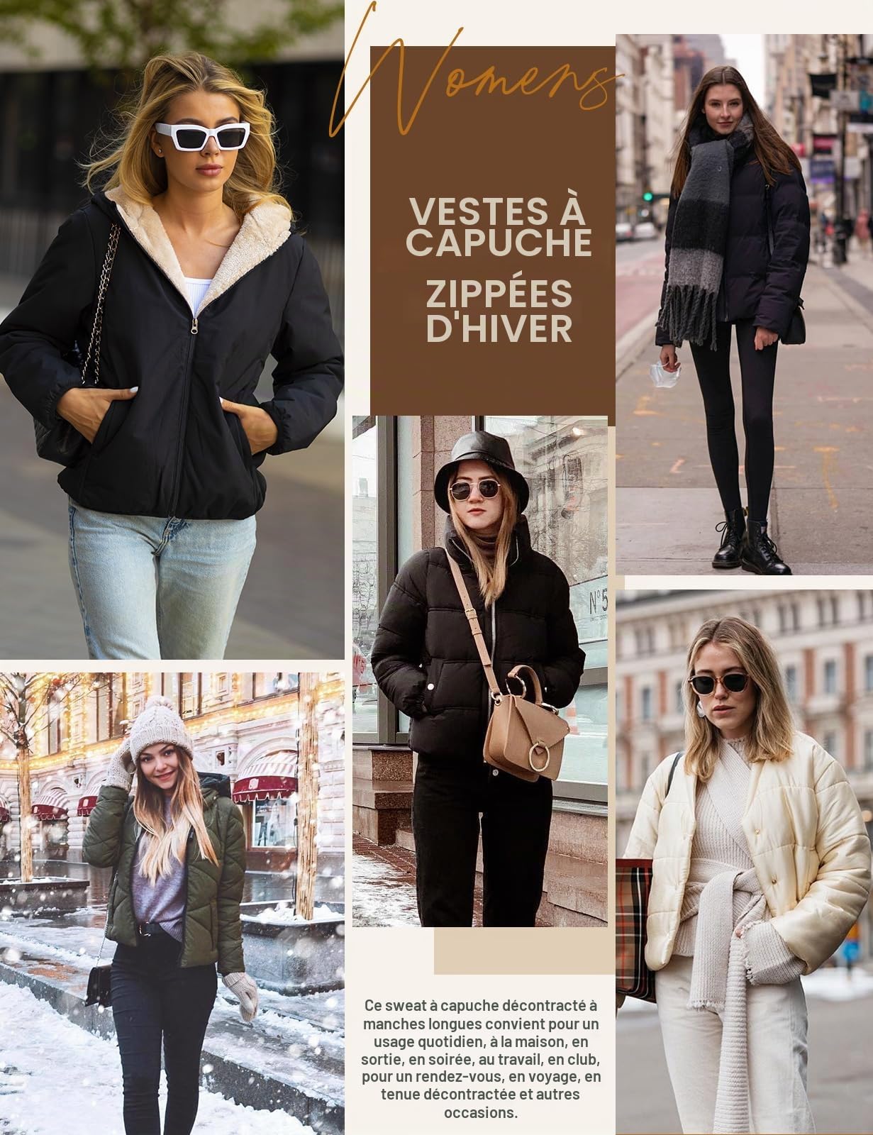 CMTOP Veste Polaire Femme Chaud Hiver Sweat à Capuche Zippé Couleur Unie Décontracté Hoodie Femme Manteau en Peluche Légère à Capuche Outerwear Zip Up et Hood avec Poches