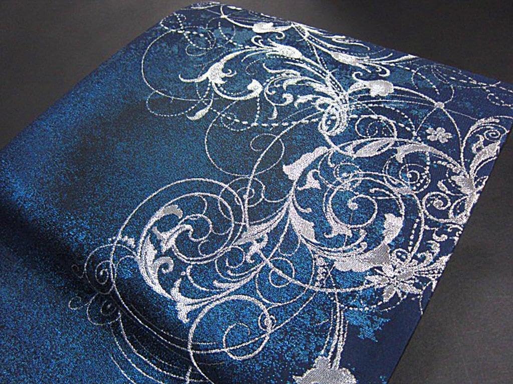 新品【御仕立上】西陣織六通柄高級袋帯 豪華花模様 アール・ヌーヴォー