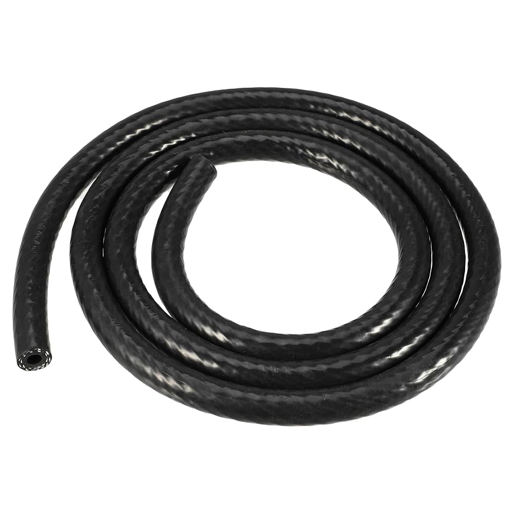 INFINAUTO Silicone Vacuum Tubing Hose Engine 10FT 3/8" 10mm ID 2.5mm Thickness For Ford Automotive Air Vacuum Line Pipe Silicone Black High Temperature