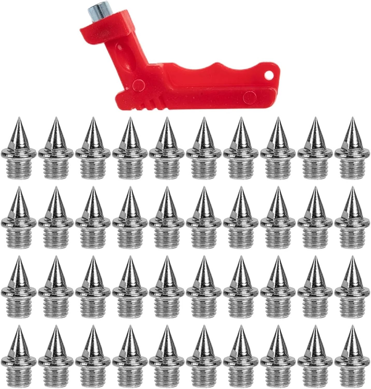 Track Spikes 100Pcs Shoe Stretcher Spikes Running Shoes for Men Track Splint with Nail Puller Walking Wrench