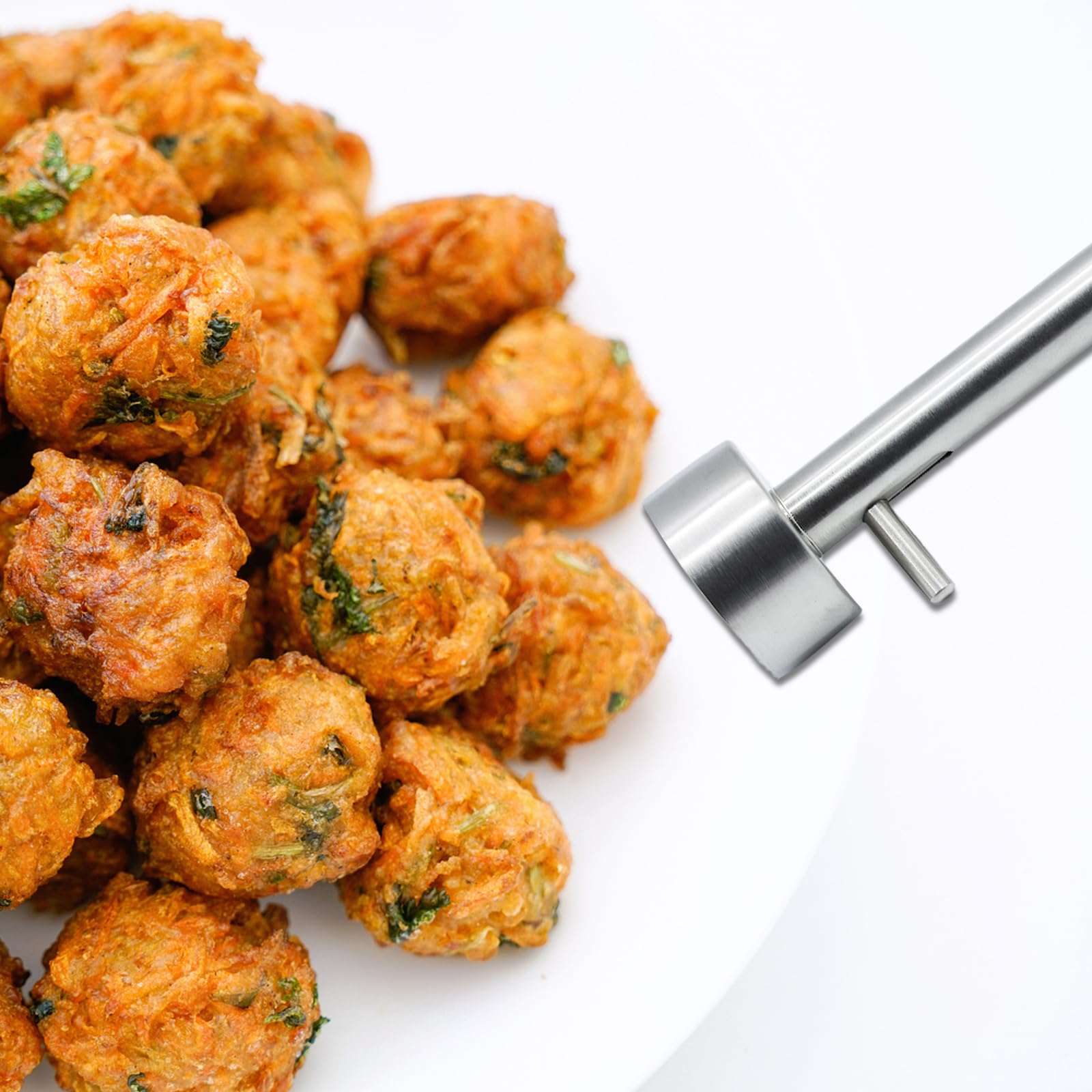 Porzionatore Per Falafel E Polpette In Acciaio Inox - Forma Polpette Perfette In 1 Secondo